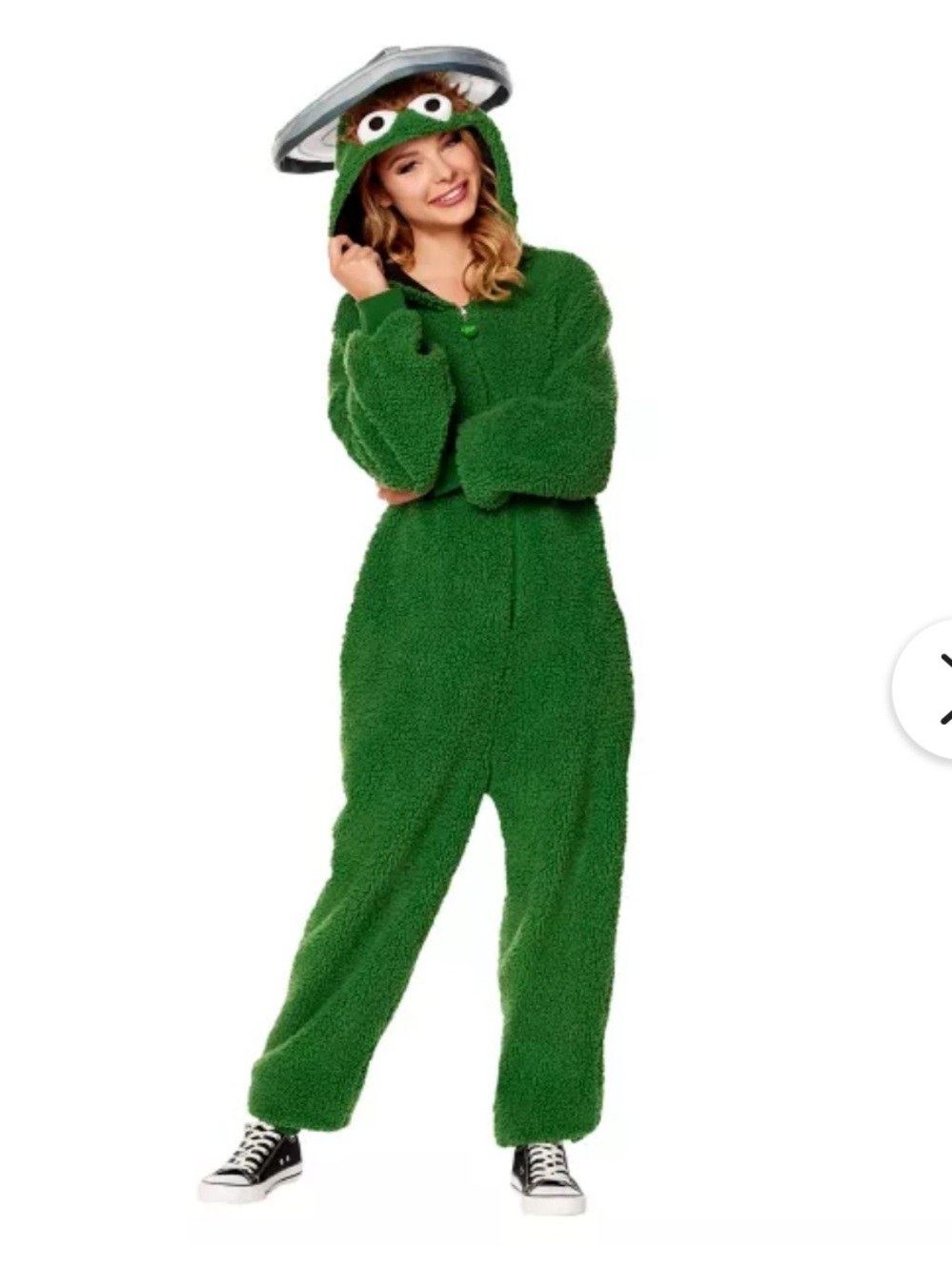 Spirit Halloween x Sesame Street Oscar the Grouch Adult Hooded Costume S/M